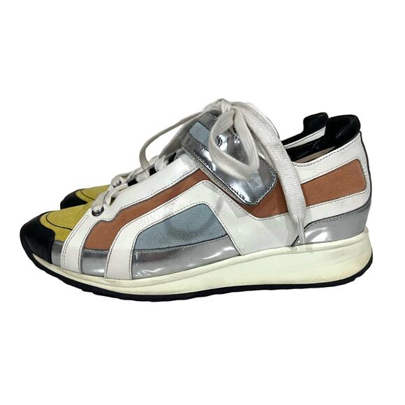 Pierre Hardy Women’s Street Life Sneakers Suede Trainers Low-Top SZ 39 US 9 - Picture 7 of 11